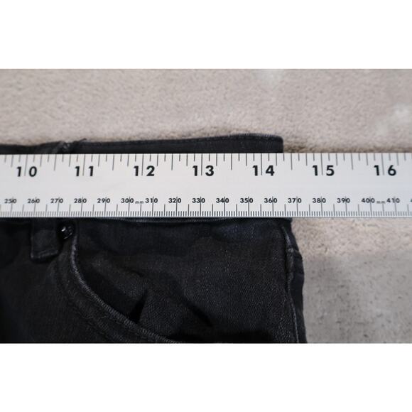 KanCan Jeans Womens 7 27 Black Distressed Ripped Denim Skinny Stretch KC5052BK - Picture 9 of 11